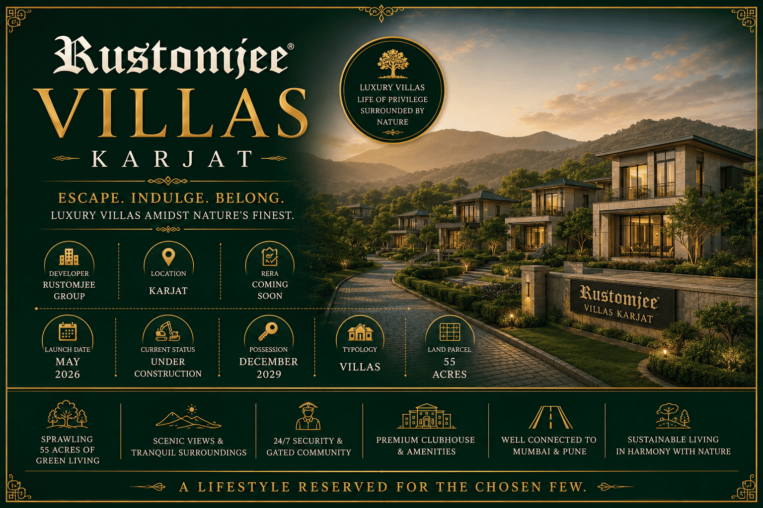 Rustomjee Villas Karjat - Luxury Lakefront Villas